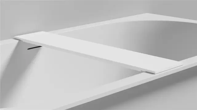 Salini Gabbiano Полка на ванну из S-Stone 88х18 см, цвет: белый матовый 1906208M