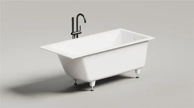 Salini Cascata Ванна из S-Stone встраиваемая 150х70 см, цвет: RAL полностью матовый 105021MF