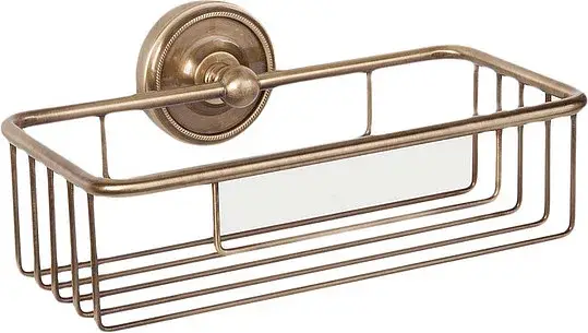 TW Bristol 527 Подвесная полочка-решетка прямоугольная 24х14хh7 см, цвет: бронза TWBR527br