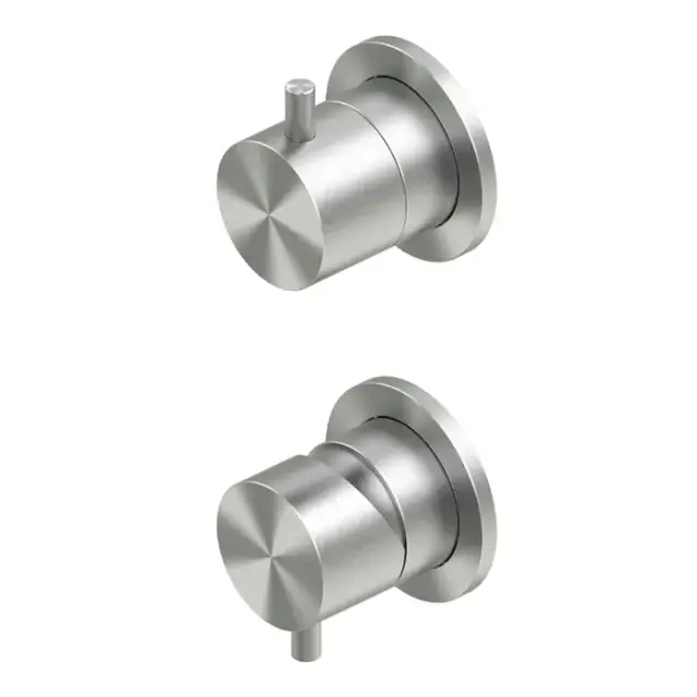 QuadroDesign Source Смеситель для душа встраиваемый, внешняя часть, цвет: brushed stainless steel 1247.00AS