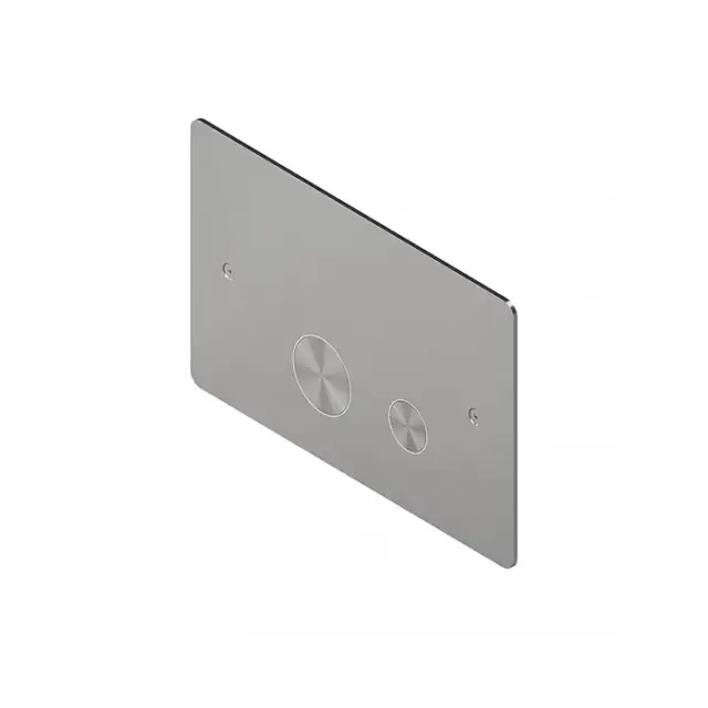 QuadroDesign Кнопка смыва для унитаза, цвет: brushed stainless steel PC001AS/1