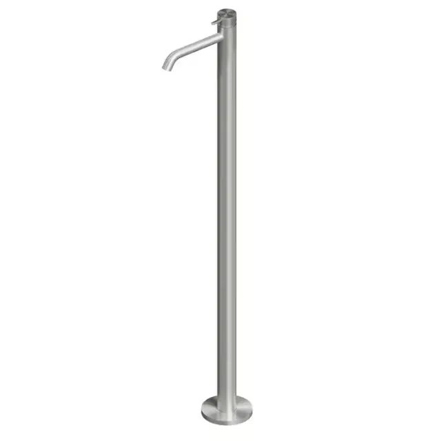 QuadroDesign Source Смеситель для раковины напольный, цвет: brushed stainless steel 1205AS/1