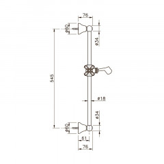 Nicolazzi 8072CR01 Штанга классическая