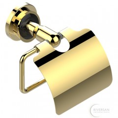 THG Bagatelle pierre noire Держатель туалетной бумаги, подвесной, цвет: золото 407309