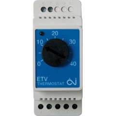 OJ ELECTRONICS ETV-1991 Механичекий терморегулятор для монтажа на DIN-рейку с датчиком температуры пола 
