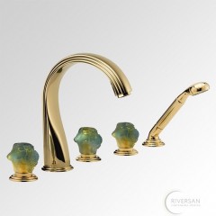 THG Dragon Jade Смеситель для ванны, цвет: золото/хрусталь 075466