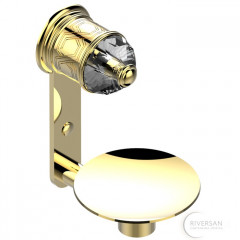 THG Duomo crystal Мыльница металлическая ø 10см., подвесная, цвет: золото/хрусталь 405432